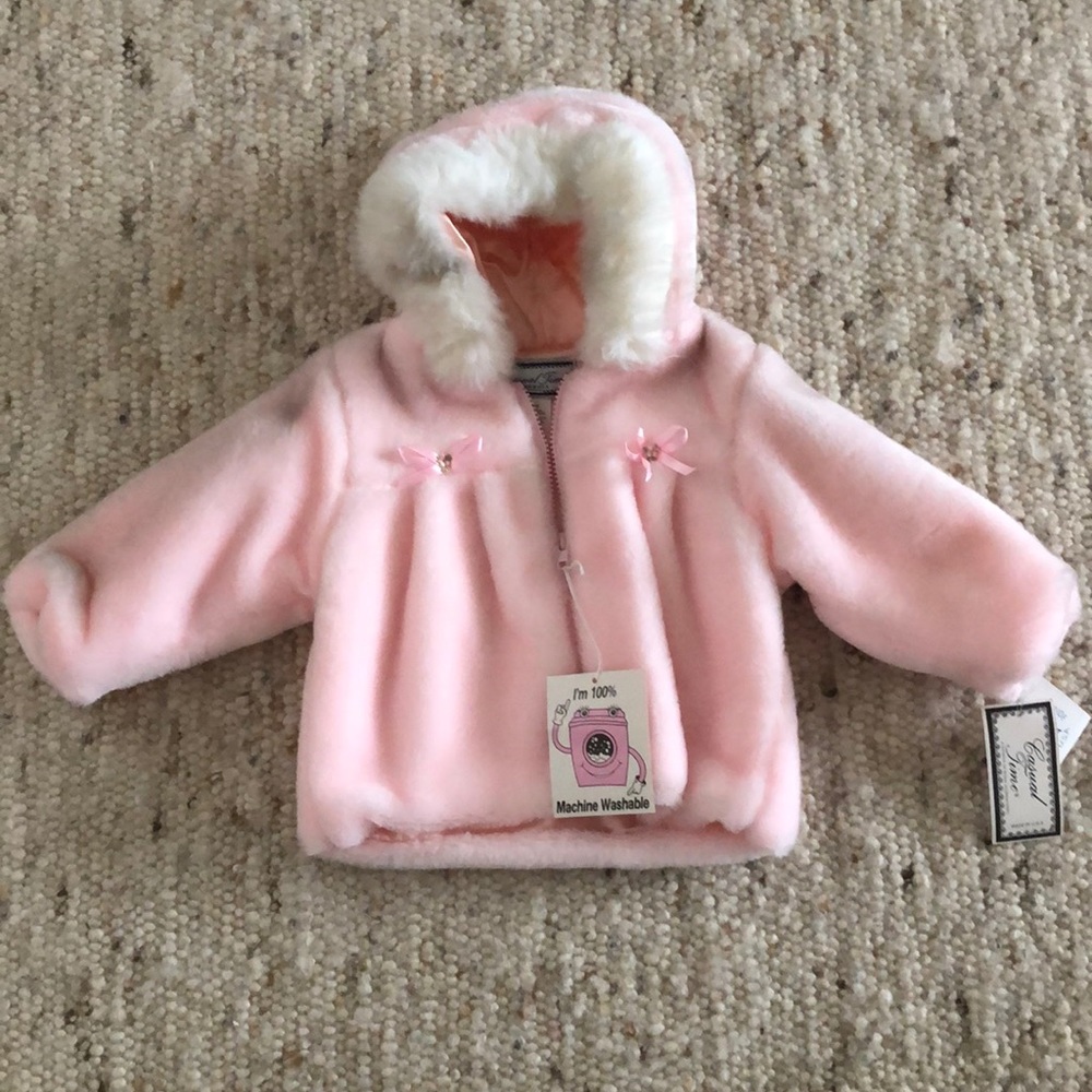 Pink fur jacket (18 months)